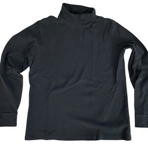 Classic Navy Blue L.L. Bean Turtleneck Long Sleeve Top